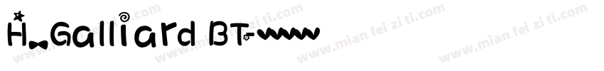 H_Galliard BT字体转换